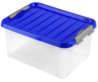 Plastový úložný box s víkem HEIDRUN Clip box 14l