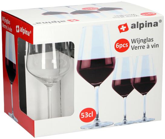 Alpina Sklenice na červené víno 530ml 6ks